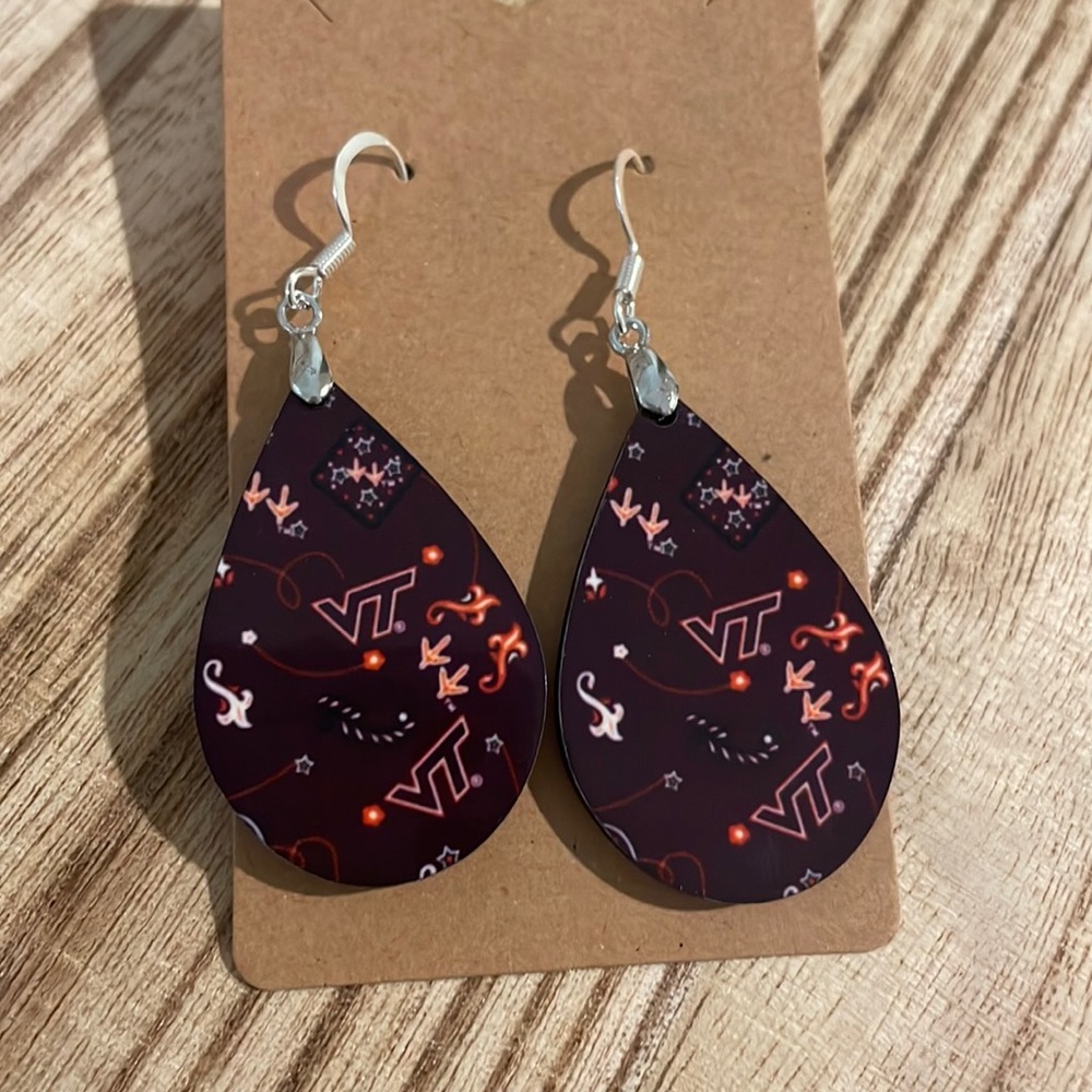 VT Hokies earring